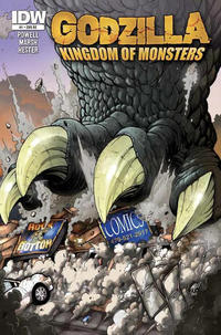 Cover for Godzilla: Kingdom of Monsters (IDW, 2011 series) #1 [Rock Bottom Comics Cover]