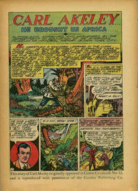 Cover Thumbnail for Comic Cavalcade "Carl Akeley, He Brought Us Africa" (DC, 1946 series) 