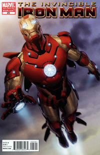 Cover for Invincible Iron Man (Marvel, 2008 series) #25 [Second Printing]