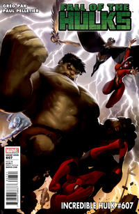 Cover for Incredible Hulk (Marvel, 2009 series) #607 [Variant Cover]