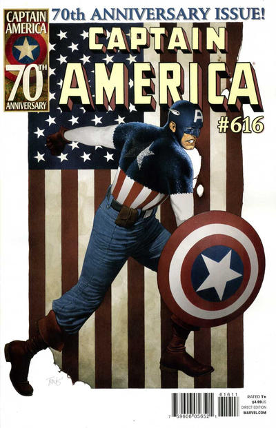 Cover for Captain America (Marvel, 2005 series) #616 [Direct Edition]