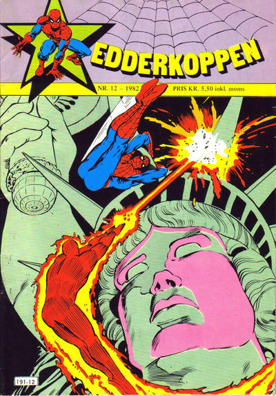 Cover for Edderkoppen (Atlantic Forlag, 1978 series) #12/1982
