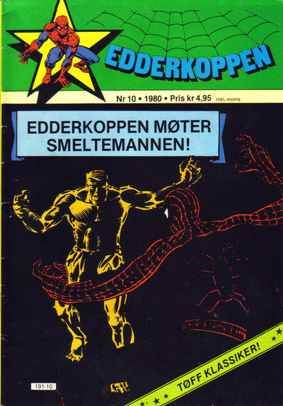 Cover for Edderkoppen (Atlantic Forlag, 1978 series) #10/1980