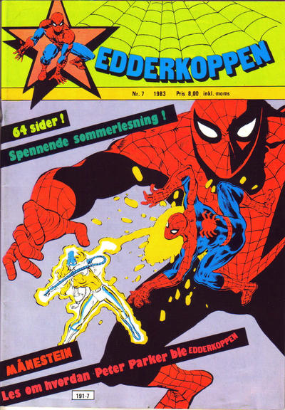 Cover for Edderkoppen (Atlantic Forlag, 1978 series) #7/1983