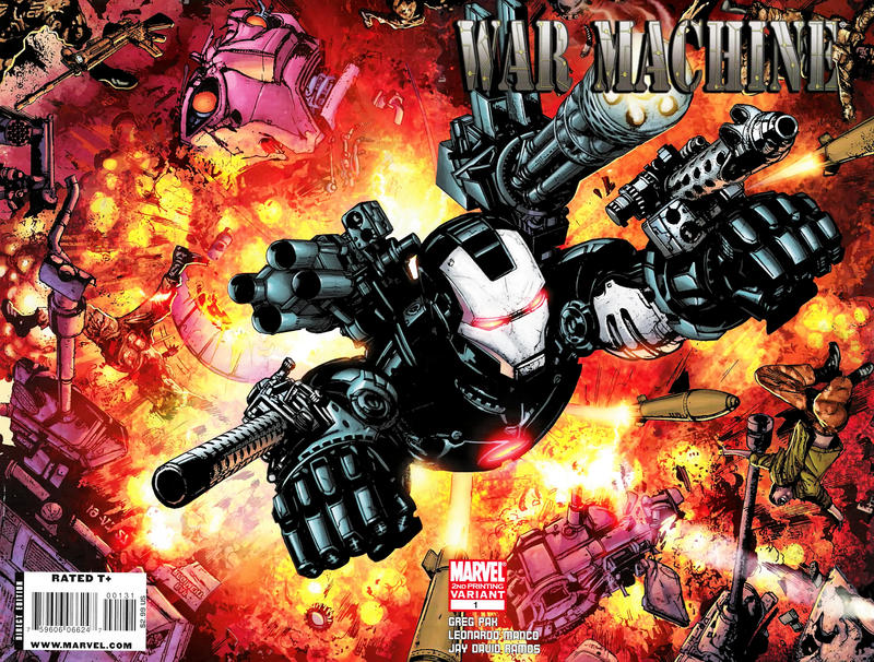 Cover for War Machine (Marvel, 2009 series) #1 [Second Printing]