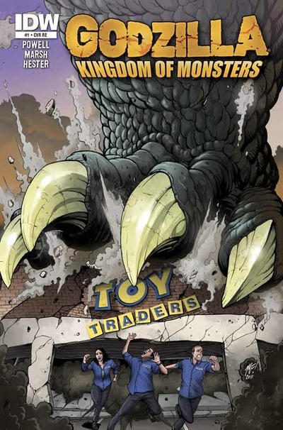 Cover for Godzilla: Kingdom of Monsters (IDW, 2011 series) #1 [Toy Traders Cover]