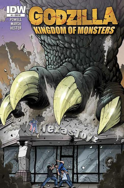 Cover for Godzilla: Kingdom of Monsters (IDW, 2011 series) #1 [Texas Toyz Cover]