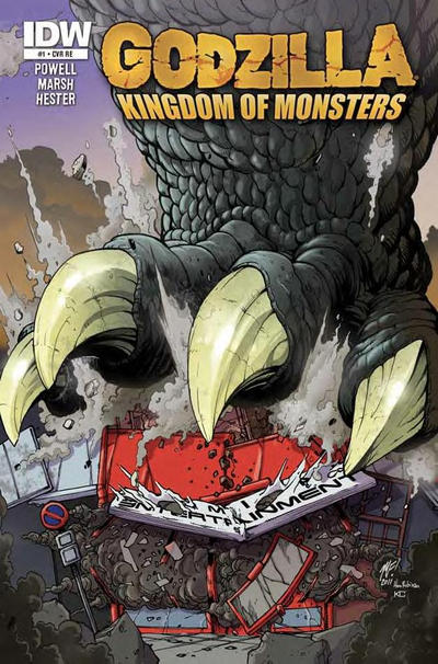 Cover for Godzilla: Kingdom of Monsters (IDW, 2011 series) #1 [Terminal Entertainment Cover]