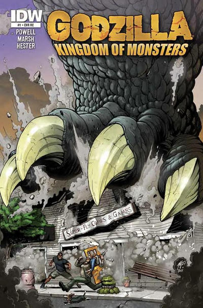 Cover for Godzilla: Kingdom of Monsters (IDW, 2011 series) #1 [Super-Fly Comics & Games Cover]