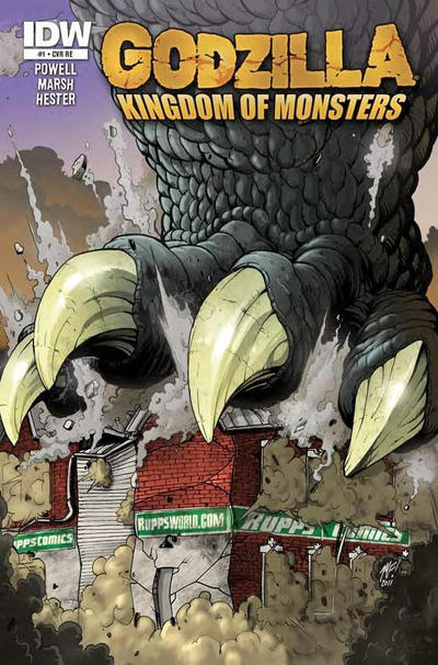 Cover for Godzilla: Kingdom of Monsters (IDW, 2011 series) #1 [Rupp's Comics Cover]