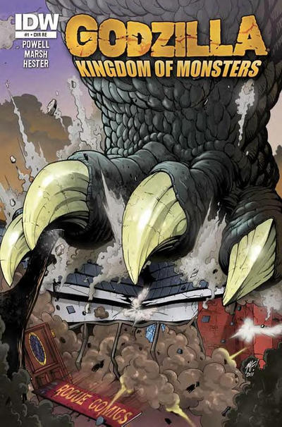 Cover for Godzilla: Kingdom of Monsters (IDW, 2011 series) #1 [Rogue Comics (NJ) Cover]