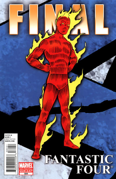 Cover for Fantastic Four (Marvel, 1998 series) #584 [3rd Printing]