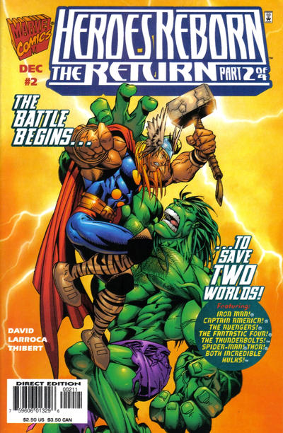 Cover for Heroes Reborn: The Return (Marvel, 1997 series) #2 [Direct Edition]