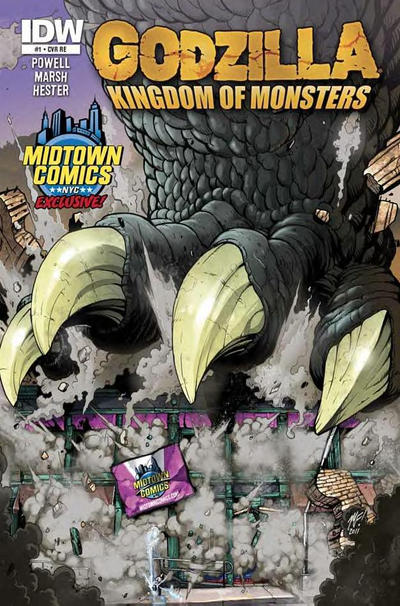Cover for Godzilla: Kingdom of Monsters (IDW, 2011 series) #1 [Midtown Comics Cover]