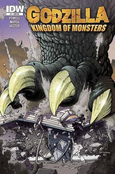 Cover for Godzilla: Kingdom of Monsters (IDW, 2011 series) #1 [Matt's Cavalcade of Comics Cover]