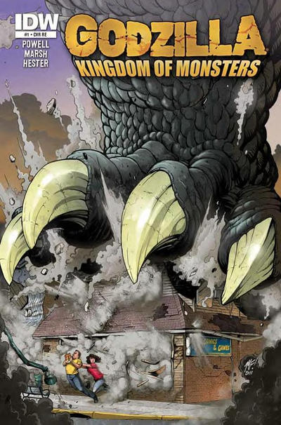 Cover for Godzilla: Kingdom of Monsters (IDW, 2011 series) #1 [Little Shop of Comics Cover]