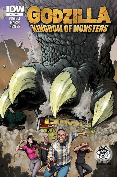 Cover for Godzilla: Kingdom of Monsters (IDW, 2011 series) #1 [Larry's Wonderful, Wonderful World of Comics Cover]