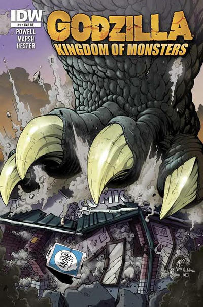 Cover for Godzilla: Kingdom of Monsters (IDW, 2011 series) #1 [I Want More Comics Cover]