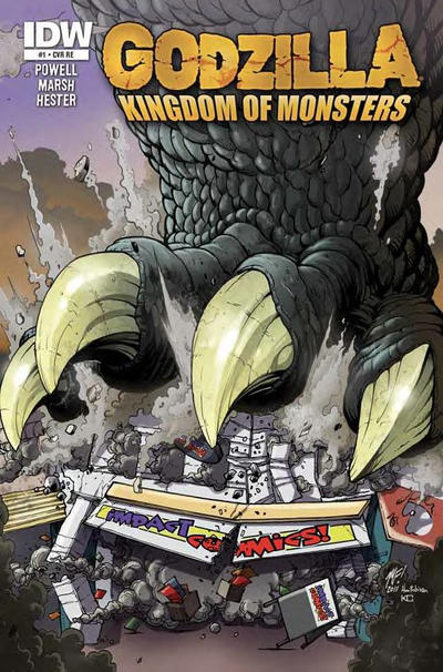 Cover for Godzilla: Kingdom of Monsters (IDW, 2011 series) #1 [Impact Comics Cover]