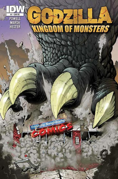 Cover for Godzilla: Kingdom of Monsters (IDW, 2011 series) #1 [Friendly Neighborhood Comics Cover]