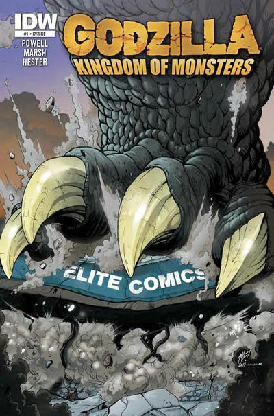 Cover for Godzilla: Kingdom of Monsters (IDW, 2011 series) #1 [Elite Comics Cover]