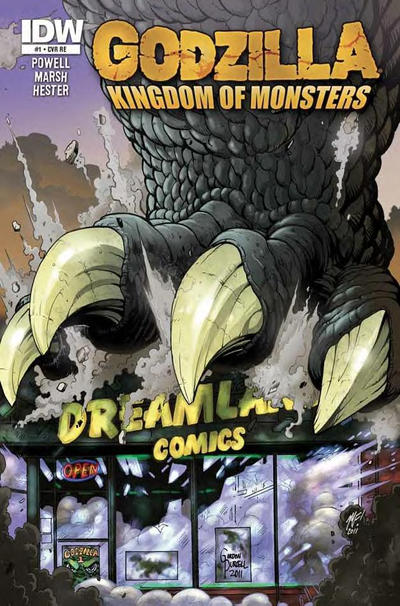 Cover for Godzilla: Kingdom of Monsters (IDW, 2011 series) #1 [Dreamland Comics Cover]