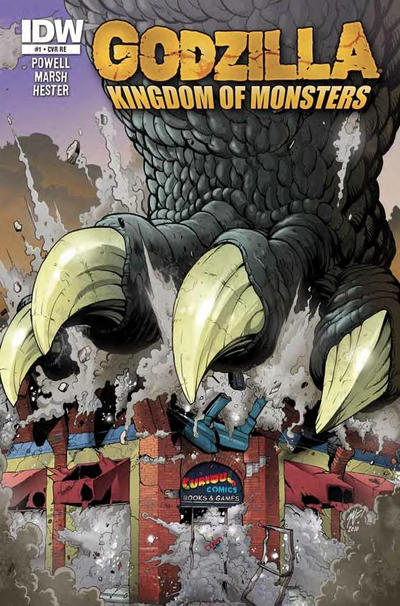 Cover for Godzilla: Kingdom of Monsters (IDW, 2011 series) #1 [Curious Comics Cover]