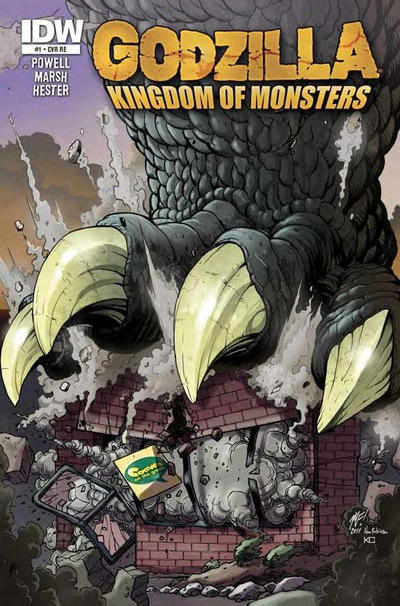 Cover for Godzilla: Kingdom of Monsters (IDW, 2011 series) #1 [Comics on the Green Cover]