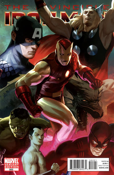 Cover for Invincible Iron Man (Marvel, 2008 series) #502 [Variant Edition - Avengers]