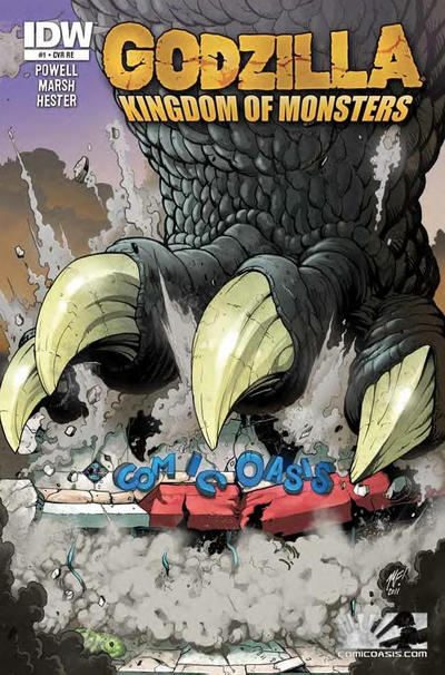 Cover for Godzilla: Kingdom of Monsters (IDW, 2011 series) #1 [Comic Oasis Cover]