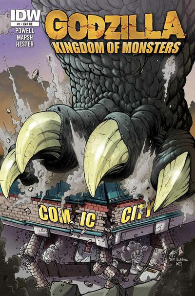 Cover for Godzilla: Kingdom of Monsters (IDW, 2011 series) #1 [Comic City Cover]