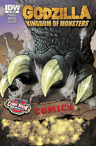 Cover for Godzilla: Kingdom of Monsters (IDW, 2011 series) #1 [Comic Book University Cover]