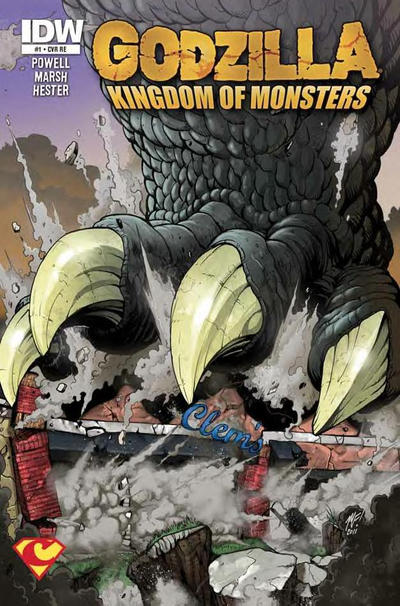 Cover for Godzilla: Kingdom of Monsters (IDW, 2011 series) #1 [Clem's Cover]