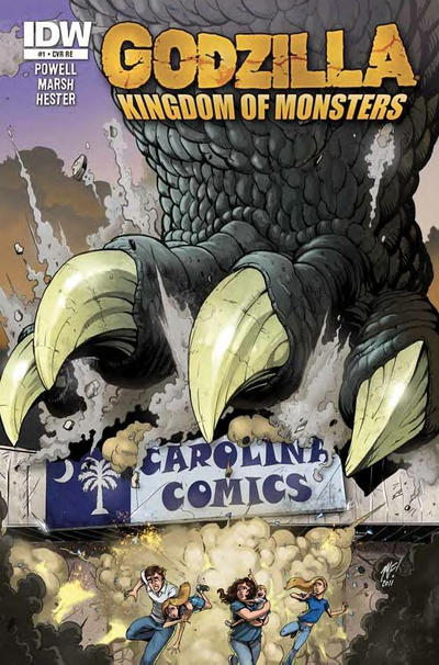 Cover for Godzilla: Kingdom of Monsters (IDW, 2011 series) #1 [Carolina Comics Cover]