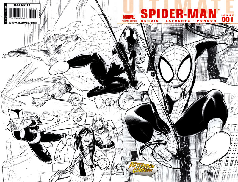 Cover for Ultimate Spider-Man (Marvel, 2009 series) #1 [Pittsburgh Comicon]