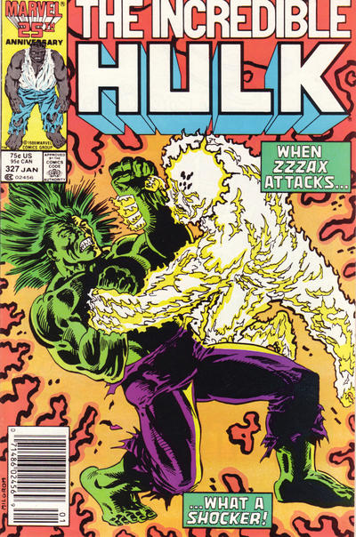 Cover for The Incredible Hulk (Marvel, 1968 series) #327 [Newsstand]