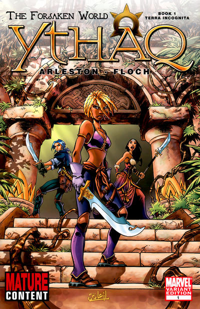 Cover for Ythaq: The Forsaken World (Marvel, 2008 series) #1 [Variant Edition]