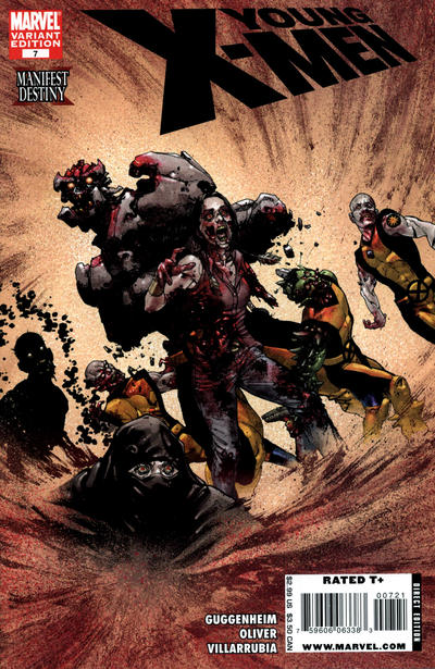 Cover for Young X-Men (Marvel, 2008 series) #7 [Zombie Variant Edition]