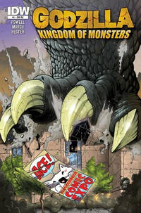 Cover for Godzilla: Kingdom of Monsters (IDW, 2011 series) #1 [Second Printing:  Ace! Albuquerque Comic Expo Cover]
