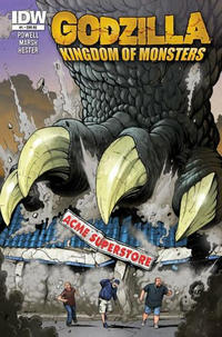 Cover for Godzilla: Kingdom of Monsters (IDW, 2011 series) #1 [Second Printing: Acme Superstore Cover]
