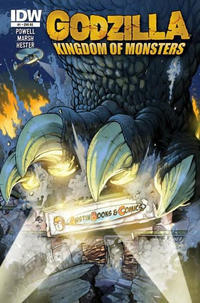 Cover for Godzilla: Kingdom of Monsters (IDW, 2011 series) #1 [Second Printing: Austin Books & Comics 2 Cover]