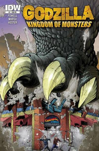 Cover for Godzilla: Kingdom of Monsters (IDW, 2011 series) #1 [Second Printing: Curious Comics 2 Cover]