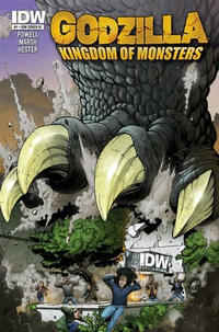 Cover for Godzilla: Kingdom of Monsters (IDW, 2011 series) #1 [Second Printing: IDW III Cover]