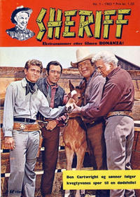 Cover for Sheriff (Serieforlaget / Se-Bladene / Stabenfeldt, 1959 series) #1/1963