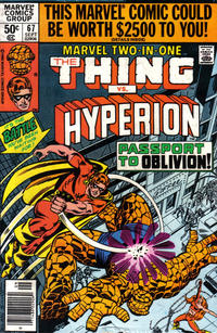 Cover for Marvel Two-in-One (Marvel, 1974 series) #67 [Newsstand]