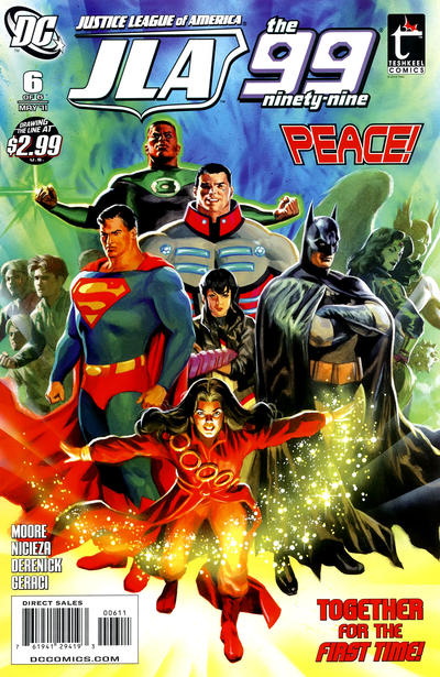 Cover for Justice League of America / The 99 (DC, 2010 series) #6