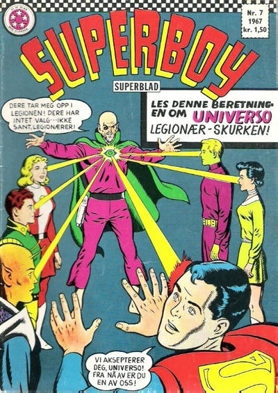 Cover for Superboy (Serieforlaget / Se-Bladene / Stabenfeldt, 1967 series) #7/1967