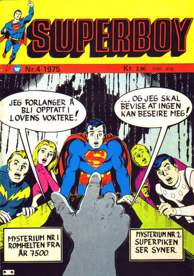 Cover for Superboy (Illustrerte Klassikere / Williams Forlag, 1969 series) #4/1975