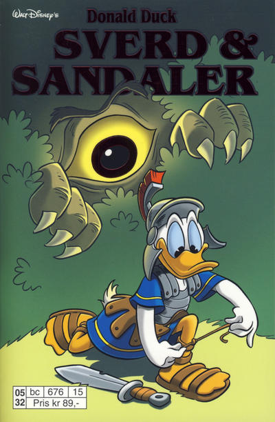 Cover for Donald Duck Tema pocket; Walt Disney's Tema pocket (Hjemmet / Egmont, 1997 series) #[16] - Donald Duck Sverd og sandaler