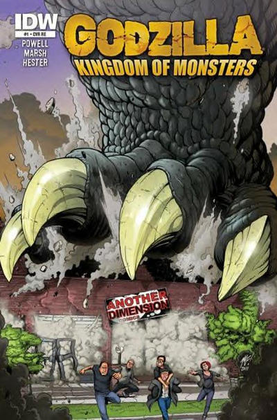 Cover for Godzilla: Kingdom of Monsters (IDW, 2011 series) #1 [Second Printing: Another Dimension Comics Cover]